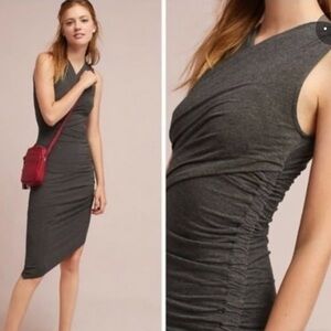 Moulinette Soeurs Charcoal Asymmetrical Dress